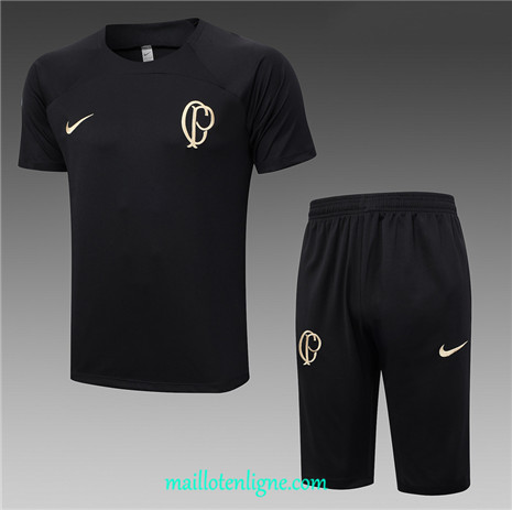 Thai Maillot Ensemble Corinthians + Short Training 2023 2024 Noir ML0970