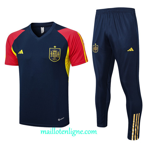 Thai Maillot Ensemble Espagne Training 2023 2024 Bleu ML0990