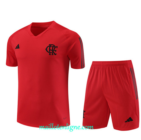 Thai Maillot Ensemble Flamengo + Short Training 2023 2024 Rouge ML0995