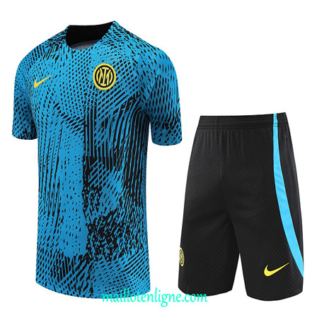 Thai Maillot Ensemble Inter Milan + Short Training 2023 2024 Bleu ML1000