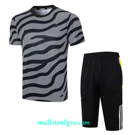 Thai Maillot Ensemble Juventus + Short Training 2023 2024 Gris ML1019