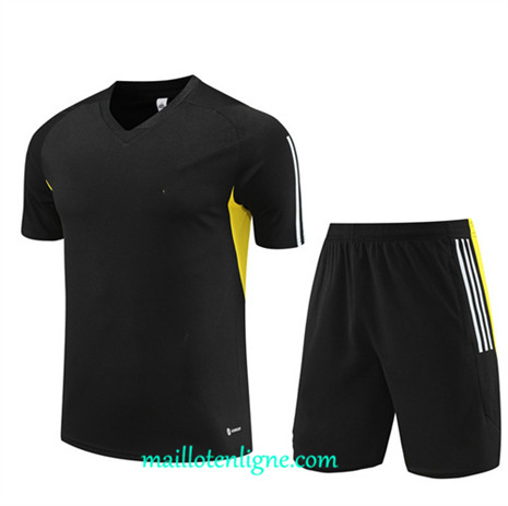 Thai Maillot Ensemble Juventus + Short Training 2023 2024 Noir ML1021