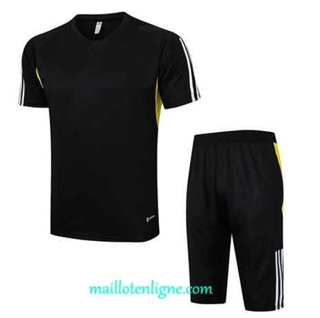 Thai Maillot Ensemble Juventus + Short Training 2023 2024 Noir ML1022