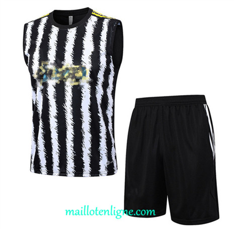 Thai Maillot Ensemble Juventus Debardeur Training 2023 2024 Blanc ML1026