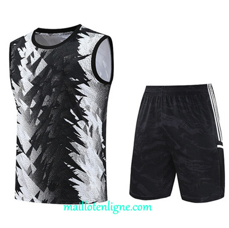 Thai Maillot Ensemble Juventus Debardeur Training 2023 2024 Noir ML1027