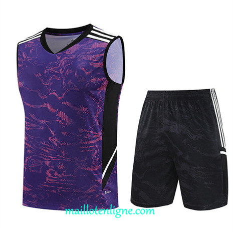 Thai Maillot Ensemble Juventus Debardeur Training 2023 2024 Violet ML1030