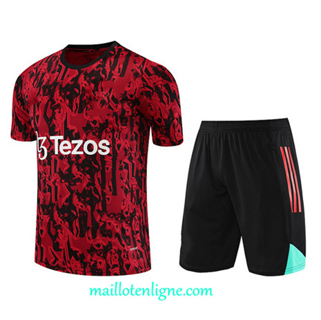 Thai Maillot Ensemble Manchester United + Short Training 2023 2024 Rouge ML1053