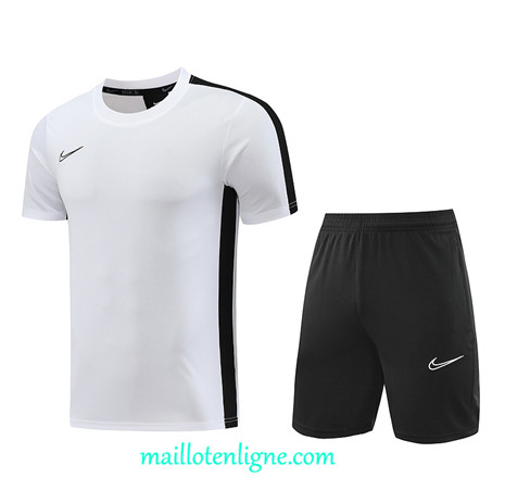 Thai Maillot Ensemble Nike + Short Training 2023 2024 Blanc ML1204