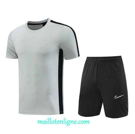 Thai Maillot Ensemble Nike + Short Training 2023 2024 Gris ML1208