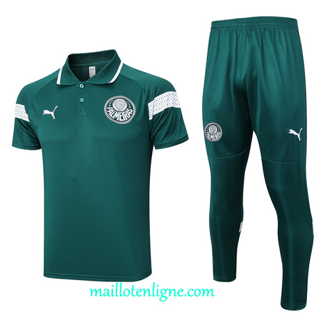 Thai Maillot Ensemble Palmeiras Polo Training 2023 2024 Vert ML1081