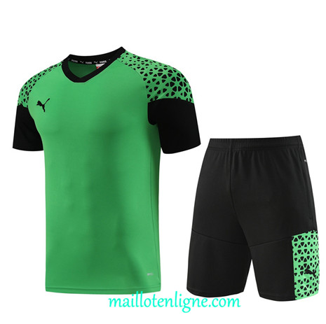Thai Maillot Ensemble Puma + Short Training 2023 2024 Vert ML1232