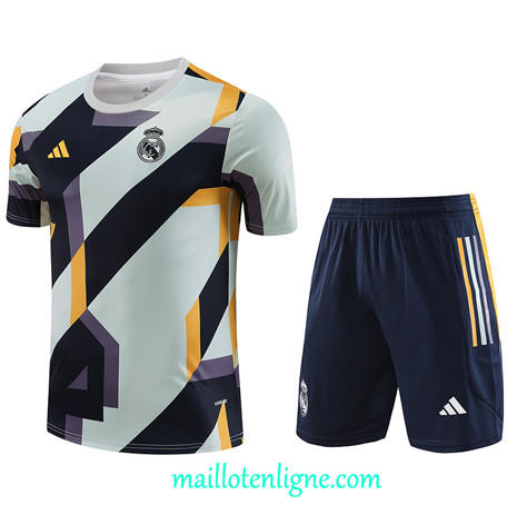 Thai Maillot Ensemble Real Madrid + Short Training 2023 2024 Blanc ML1145