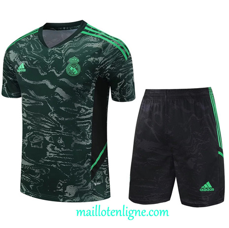 Thai Maillot Ensemble Real Madrid + Short Training 2023 2024 Vert ML1150