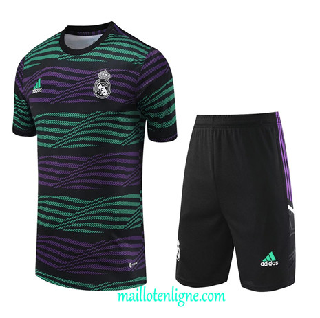 Thai Maillot Ensemble Real Madrid + Short Training 2023 2024 Vert ML1151