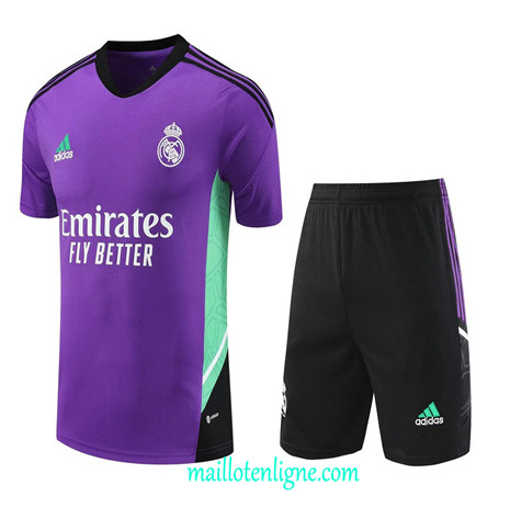 Thai Maillot Ensemble Real Madrid + Short Training 2023 2024 Violet ML1152