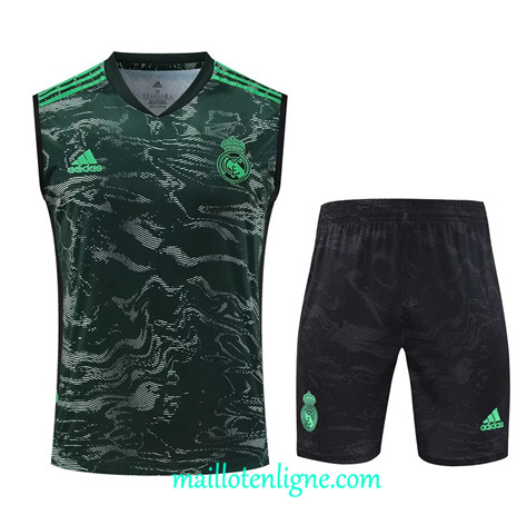 Thai Maillot Ensemble Real Madrid Debardeur Training 2023 2024 Vert ML1157