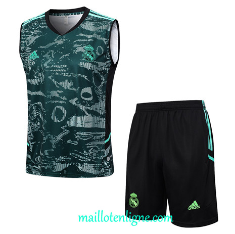 Thai Maillot Ensemble Real Madrid Debardeur Training 2023 2024 Vert ML1159