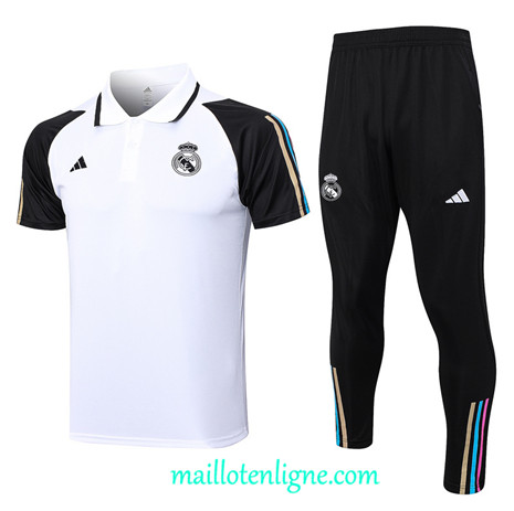 Thai Maillot Ensemble Real Madrid Training 2023 2024 Blanc ML1162