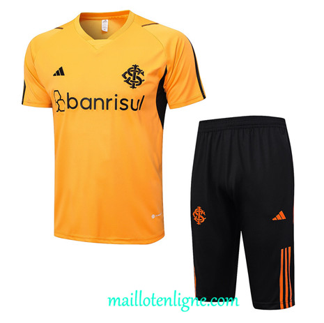 Thai Maillot Ensemble SC Internacional + Short Training 2023 2024 Orange ML1263