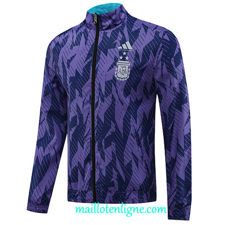 Thai Maillot Argentine Coupe Vent 2023 2024 Violet ML1284