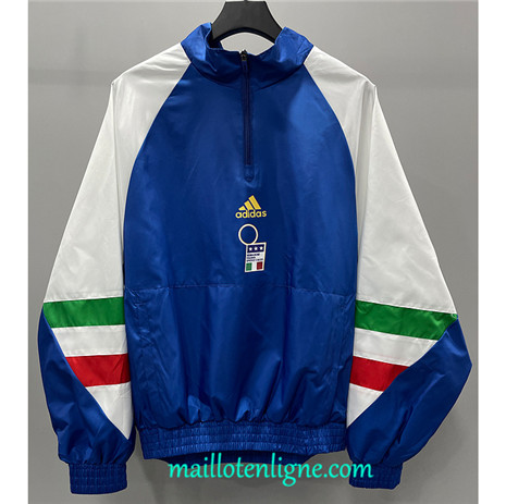 Thai Maillot Italie Coupe Vent 2023 2024 Bleu ML1292