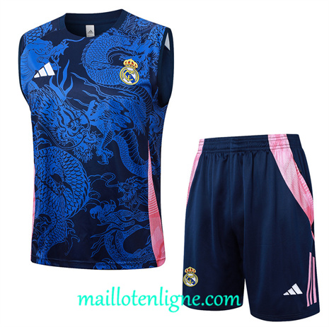 Thai Maillot Arsenal Debardeur Training 2024 2025 Bleu marine ligne 120096