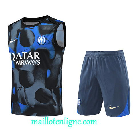 Thai Maillot Inter Milan Debardeur Training 2024 2025 Gris ligne 120117