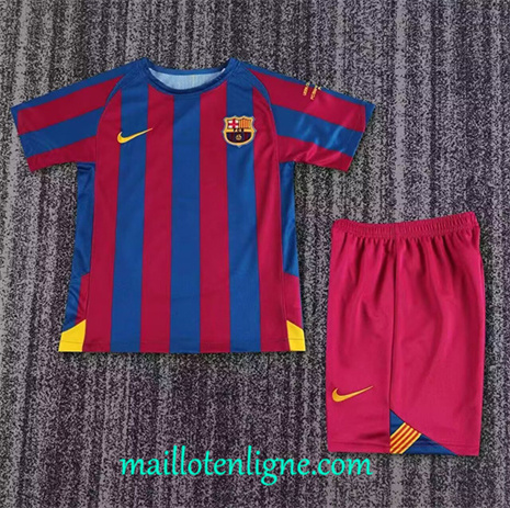 Thai Maillot Retro UCL Barcelone Enfant Domicile 2005-06 ligne 120414