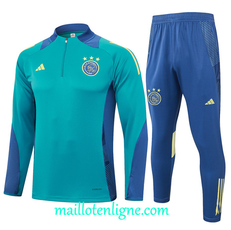 Thai Maillot Ensemble Ajax Survetement vert 2024 2025 ligne 120507