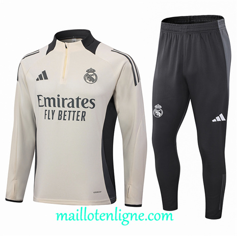 Thai Maillot Ensemble Real Madrid Enfant Survetement jaune 2024 2025 ligne 120804