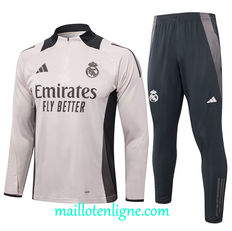 Thai Maillot Ensemble Real Madrid Enfant Survetement abricot 2024 2025 ligne 120812