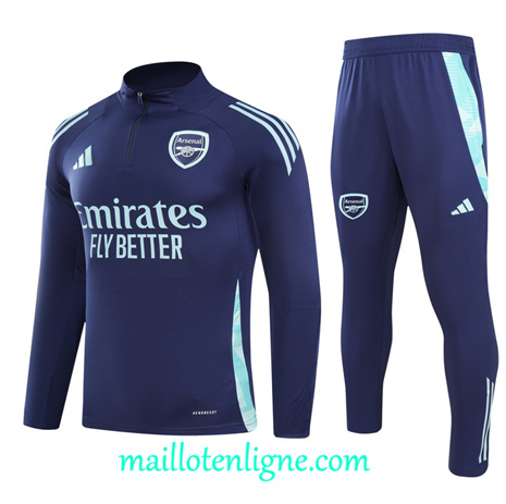 Thai Maillot Ensemble Arsenal Enfant Survetement Bleu 2024 2025 ligne 120876