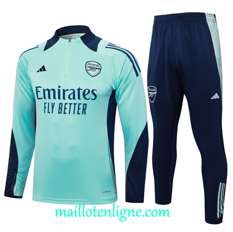 Thai Maillot Ensemble Arsenal Enfant Survetement vert 2024 2025 ligne 120879