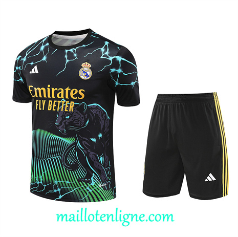 Thai Maillot Ensemble Real Madrid + Short Training noir 2024 2025 ligne 120967