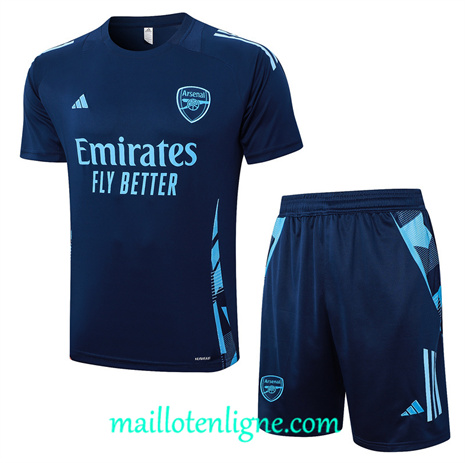 Thai Maillot Ensemble Arsenal + Short Training Bleu marine 2024 2025 ligne 121021