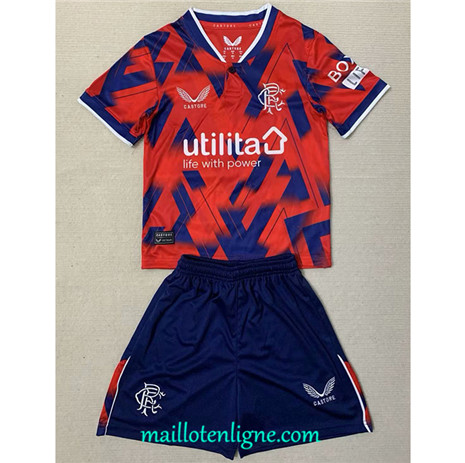 Thai Maillot Rangers Enfant 4th 2023 2024 ligne 4097