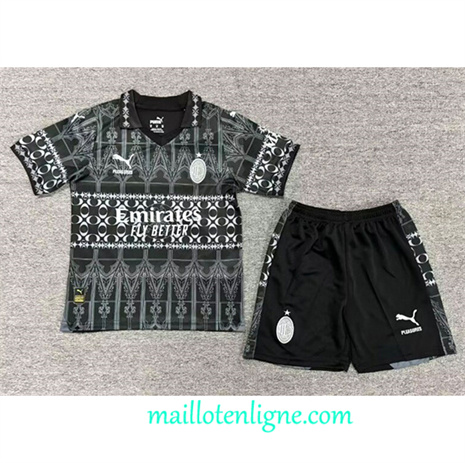 Thai Maillot AC Milan Enfant 4th Noir 2023 2024 ligne 4101