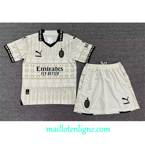 Thai Maillot AC Milan Enfant 4th Blanc 2023 2024 ligne 4102