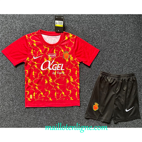 Thai Maillot Mallorca Enfant rouge 2024 2025 ligne 4107