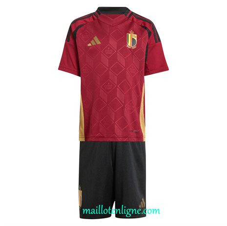 Thai Maillot Belgique Enfant Domicile 2024 2025 ligne 4130