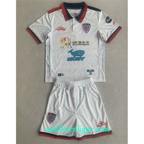 Thai Maillot Cagliari Enfant Exterieur 2023 2024 ligne 4133