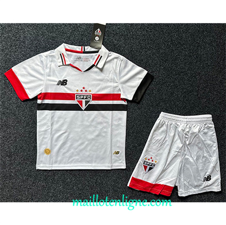 Thai Maillot Sao Paulo Enfant Domicile 2024 2025 ligne 4173