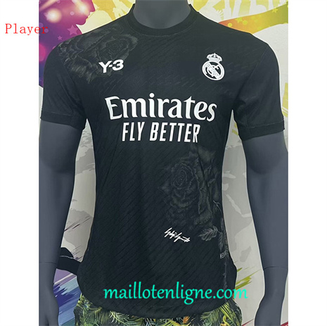 Thai Maillot Player Real Madrid Y3 Noir 2024 2025 ligne 4231