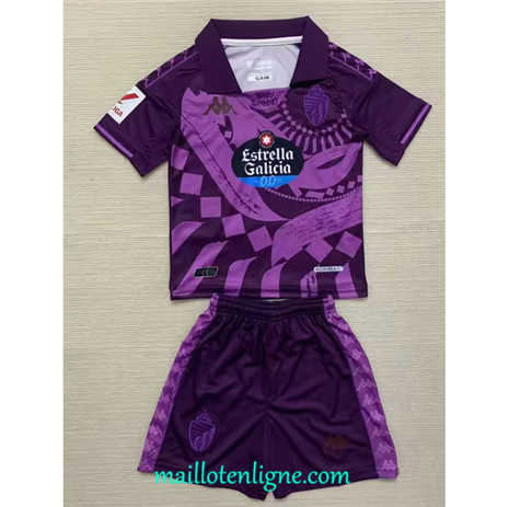 Thai Maillot Real Valladolid Enfant Exterieur 2023 2024 ligne 4243