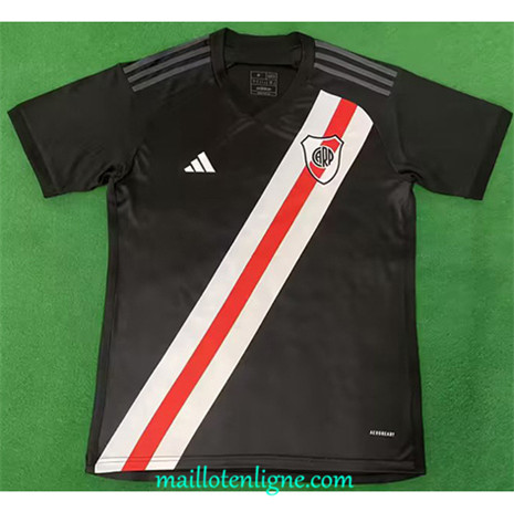 Thai Maillot River Plate Noir 2023 2024 ligne 4266