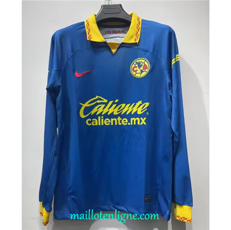 Thai Maillot CF América Manche Longue Bleu 2023 2024 ligne 4271