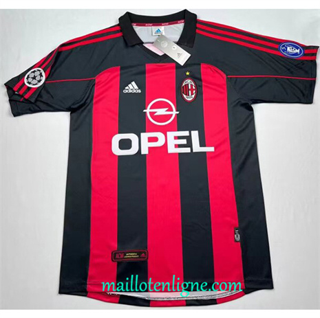 Thai Maillot Retro AC Milan Domicile 2000-01 ligne 4290