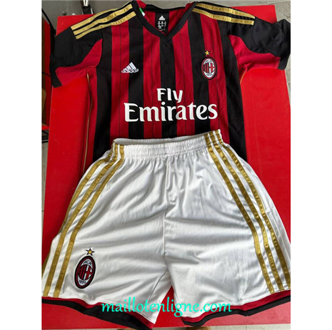 Thai Maillot Retro AC Milan Enfant Domicile 2013-14 ligne 4291