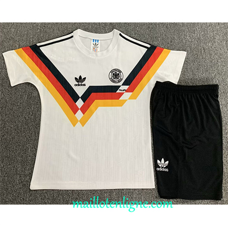 Thai Maillot Retro Allemagne Enfant Domicile 1990 ligne 4304