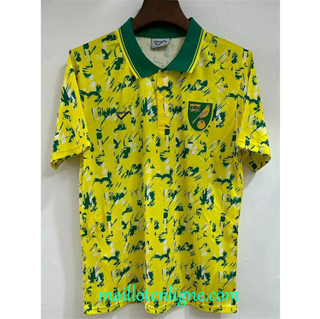 Thai Maillot Retro Norwich City Domicile 1992-94 ligne 4323